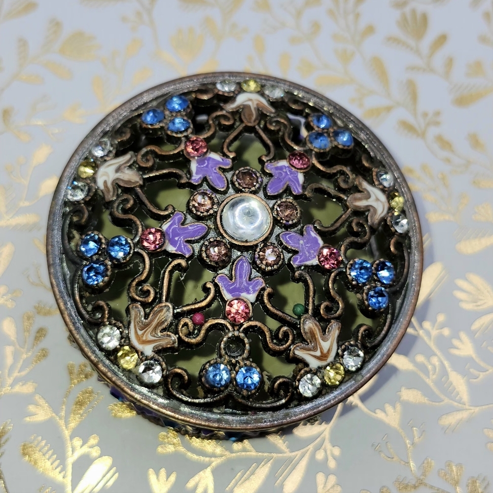 Floral Embellished Jewelry Box - Picture 3 of 4